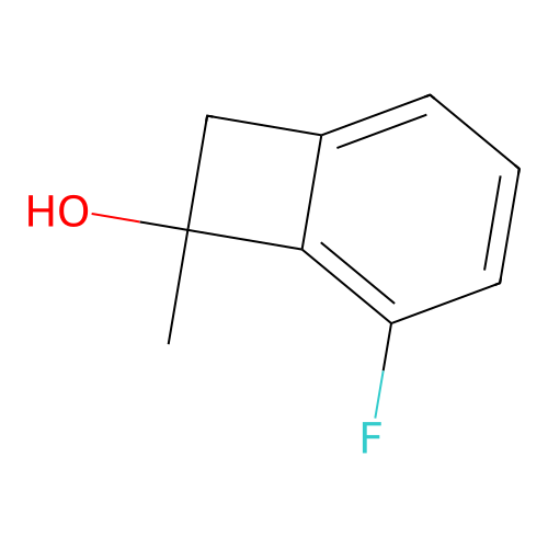 5-Fluoro-7-methylbicyclo[4.2.0]octa-1(6),2,4-trien-7-ol structure