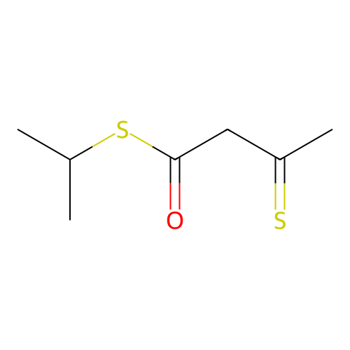 Acetoacetic acid, 1,3-dithio-, S-isopropyl ester structure