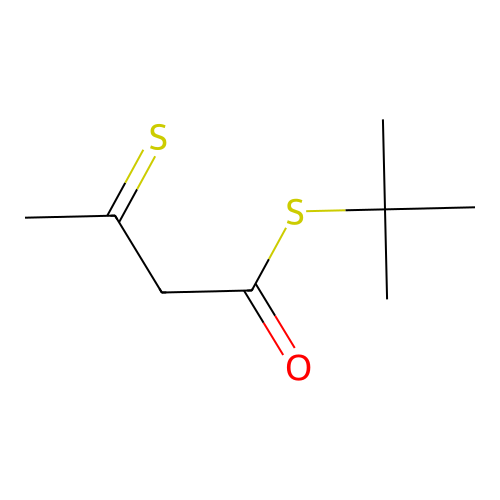 1,3-二硫代乙酰乙酸S-叔丁酯 structure