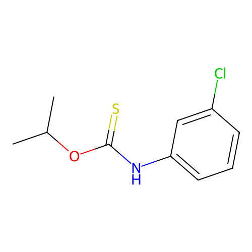 O-propan-2-yl N-(3-chlorophenyl)carbamothioate structure
