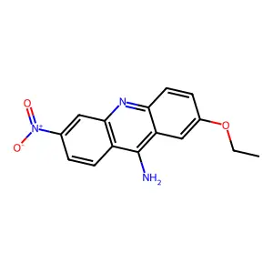 Acridine, 9-amino-2-ethoxy-6-nitro- structure