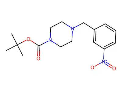 1-Boc-4-(3-Nitrobenzyl)piperazine structure