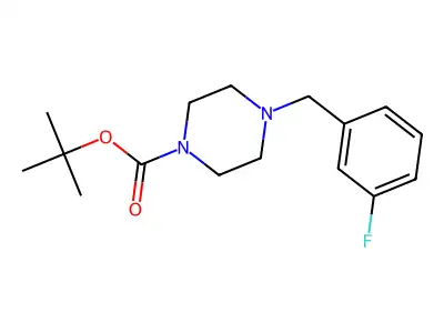Ethyl 4-[(3-fluorophenyl)methyl]piperazine-1-carboxylate structure