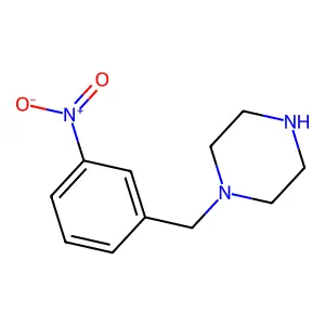 1-(3-Nitrobenzyl)piperazine structure