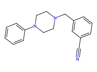 3-[(4-Phenylpiperazin-1-yl)methyl]benzonitrile structure