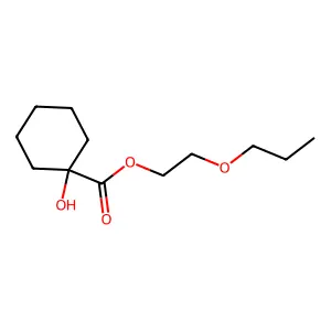2-Propoxyethyl 1-hydroxycyclohexane-1-carboxylate structure