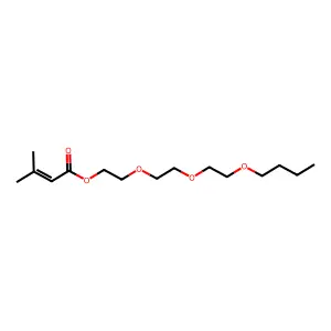 2-[2-(2-Butoxyethoxy)ethoxy]ethyl 3-methylbut-2-enoate structure