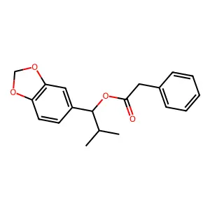 1-(2H-1,3-Benzodioxol-5-yl)-2-methylpropyl phenylacetate structure
