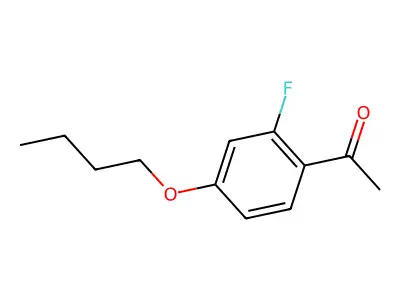 4'-Butoxy-2'-fluoroacetophenone structure