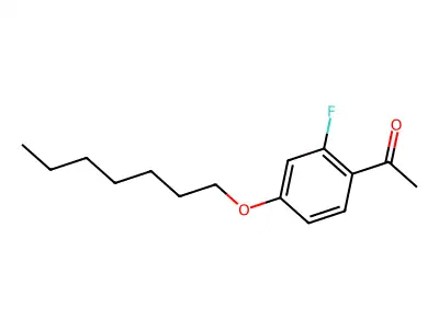 2'-Fluoro-4'-heptyloxyacetophenone structure