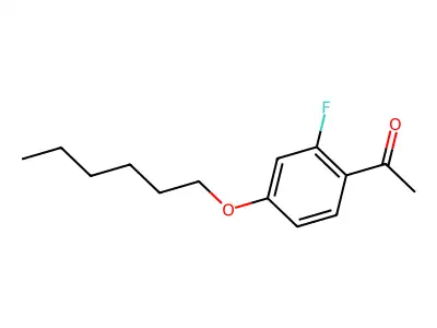 2'-Fluoro-4'-hexyloxyacetophenone structure