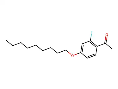 2'-Fluoro-4'-nonyloxyacetophenone structure