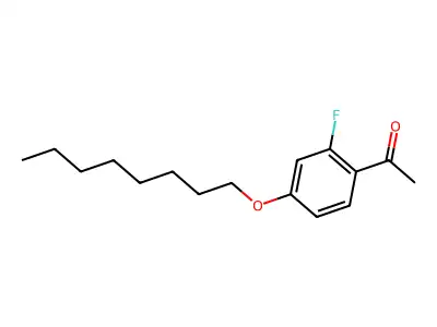 2'-Fluoro-4'-octyloxyacetophenone structure