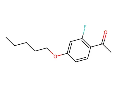 2'-Fluoro-4'-pentyloxyacetophenone structure