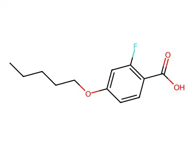 2-Fluoro-4-pentyloxybenzoic acid structure
