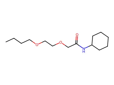 2-(2-Butoxyethoxy)-n-cyclohexylacetamide structure