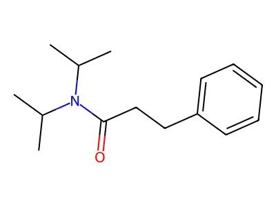 Benzenepropanamide, N,N-bis(1-methylethyl)- structure