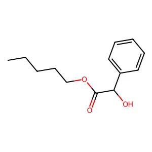 Pentyl hydroxy(phenyl)acetate structure