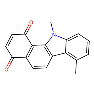 11H-Benzo[a]carbazole-1,4-dione, 7,11-dimethyl- structure