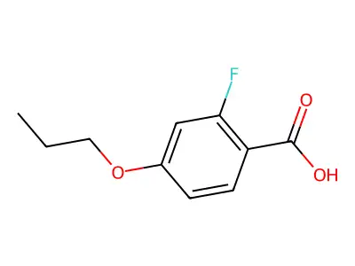 2-Fluoro-4-propoxybenzoic acid structure