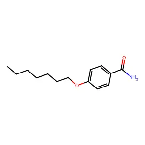 4-Heptyloxybenzamide structure