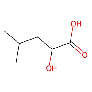 (R)-2-hydroxy-4-methylpentanoic acid structure