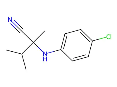 2-(4-Chloroanilino)-2,3-dimethylbutanenitrile structure