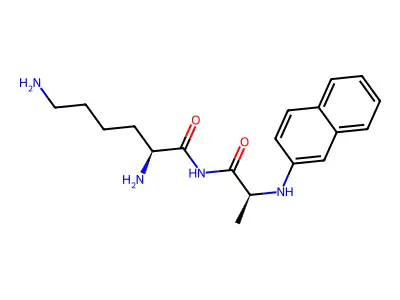 (S)-2,6-Diamino-N-((S)-1-(naphthalen-2-ylamino)-1-oxoPropan-2-yl)hexanamide structure