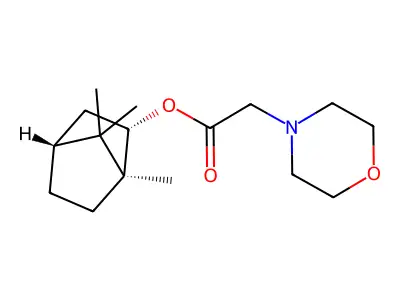 [(1S,2S,4S)-1,7,7-trimethyl-2-bicyclo[2.2.1]heptanyl] 2-morpholin-4-ylacetate structure