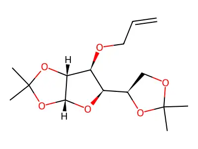 alpha-D-Glucofuranose, 1,2:5,6-bis-O-(1-methylethylidene)-3-O-2-propenyl- structure