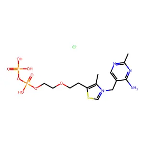 2-(1-Hydroxyethyl)thiamine pyrophosphate structure