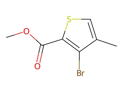 Methyl 3-bromo-4-methylthiophene-2-carboxylate structure