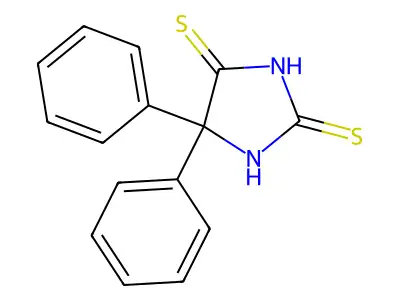 5,5-Diphenyl-2,4-imidazolidinedithione structure