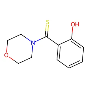 (2-Hydroxyphenyl)-4-morpholinylmethanethione structure