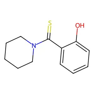 (2-Hydroxyphenyl)-1-piperidinylmethanethione structure