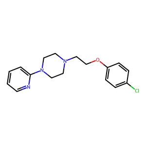 Piperazine, 1-(2-(p-chlorophenoxy)ethyl)-4-(2-pyridyl)- structure