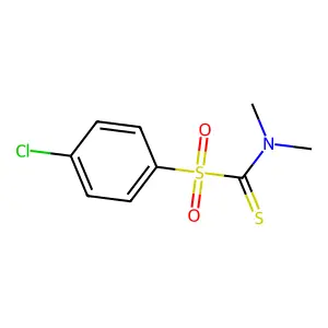 (4-Chlorobenzene-1-sulfonyl)(dimethylamino)methanethione structure