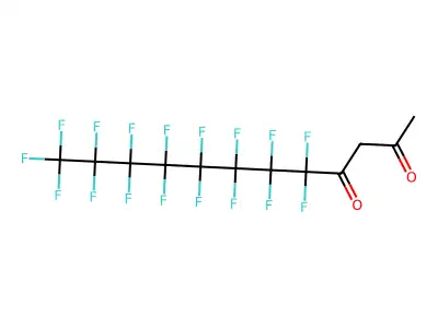 5,5,6,6,7,7,8,8,9,9,10,10,11,11,12,12,12-Heptadecafluorododecane-2,4-dione structure