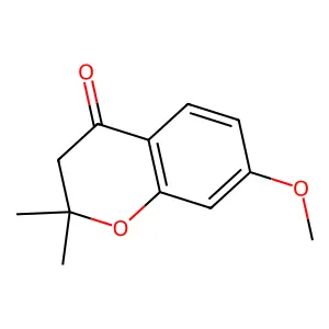 7-methoxy-2,2-dimethyl-3,4-dihydro-2H-1-benzopyran-4-one structure