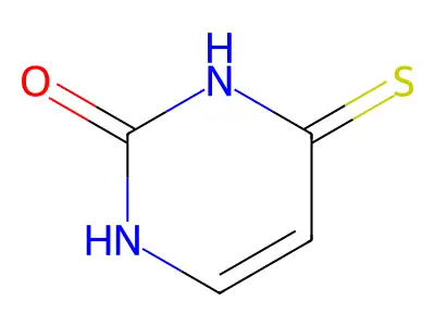 4-硫脲嘧啶 structure