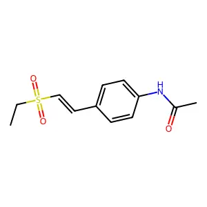 N-[4-(2-ethylsulfonylethenyl)phenyl]acetamide structure