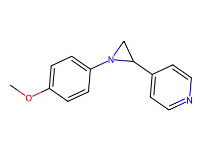 4-[1-(4-Methoxyphenyl)aziridin-2-yl]pyridine structure
