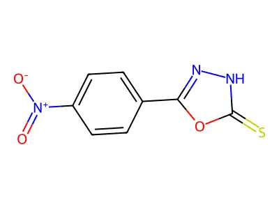 5-(4-硝基苯基)-1,3,4-噁二唑-2-硫醇 structure