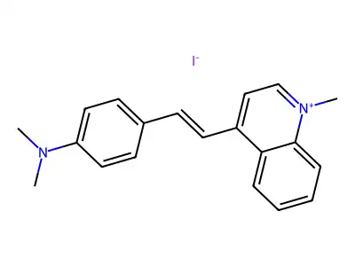 Quinolinium, 4-(p-dimethylaminostyryl)-1-methyl- structure