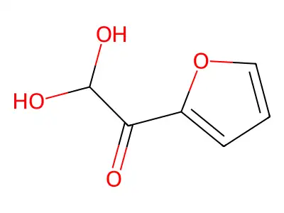 Furan-2-ylglyoxal hydrate structure