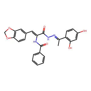 N-[(Z)-1-(1,3-benzodioxol-5-yl)-3-[2-[(1Z)-1-(2-hydroxy-4-ox structure