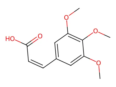 3,4,5-Trimethoxycinnamic acid, (Z)- structure