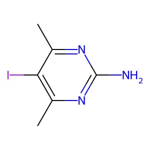 5-Iodo-4,6-dimethylpyrimidin-2-amine structure