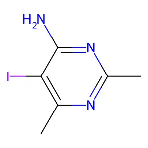 5-Iodo-2,6-dimethylpyrimidin-4-amine structure