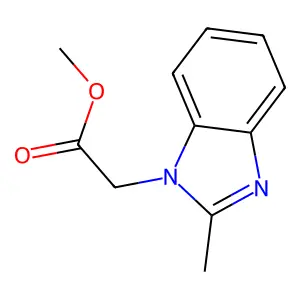 methyl (2-methyl-1H-benzimidazol-1-yl)acetate structure